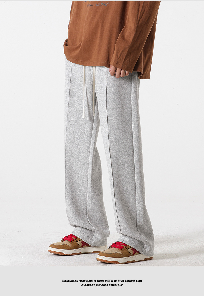 Herren Jogginghose Gerade Geschnitten Weit Für Einen Casual Look_voghion.com