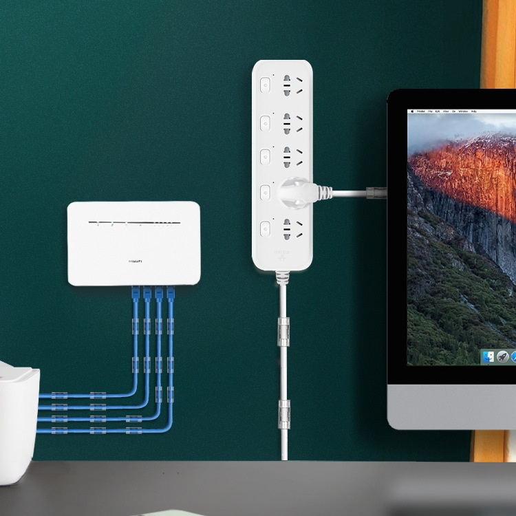 电线固定器网线走线免打孔墙面线卡子自粘卡扣电线收纳理线器