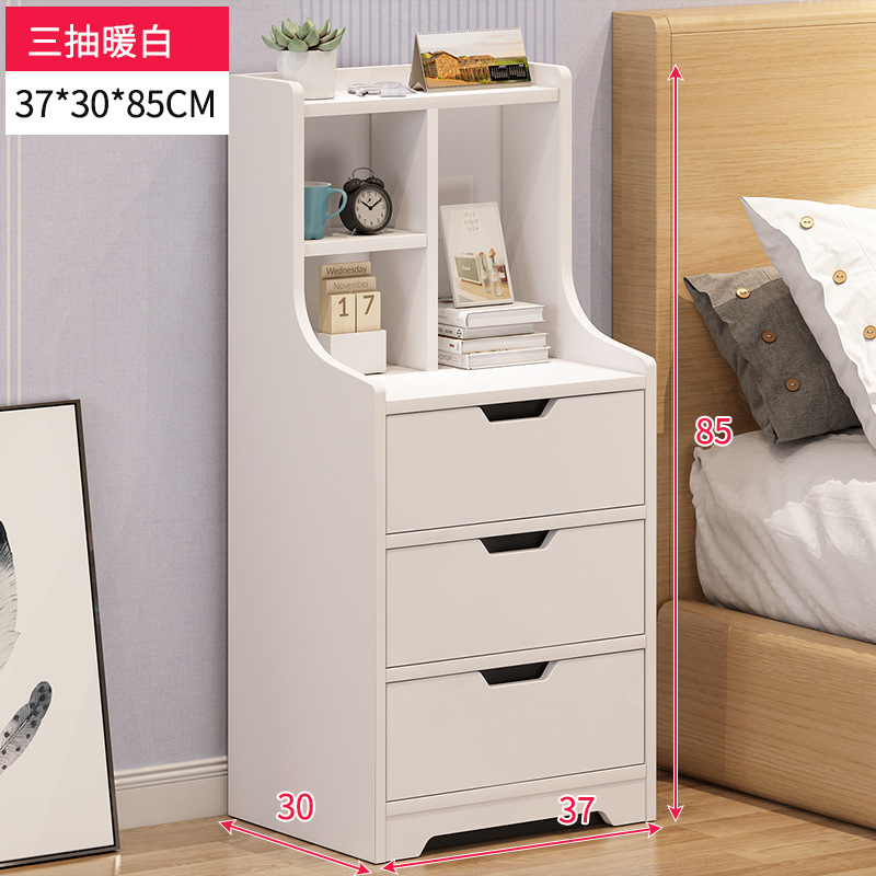 Tabernita de cabecera simple y moderna dormitorio pequeño estante de cabecera de cama de piso pequeño armario de almacenamiento casero armario de almacenamiento