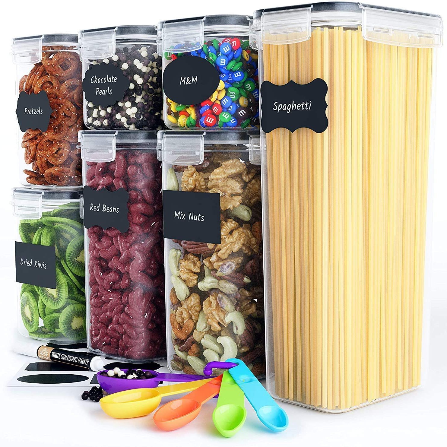 Honglaite Kitchen Organizer Grain Storage Box Noodle Snack Storage Fresh-Keeping Cross-Border Hot-Selling Sealed Jar