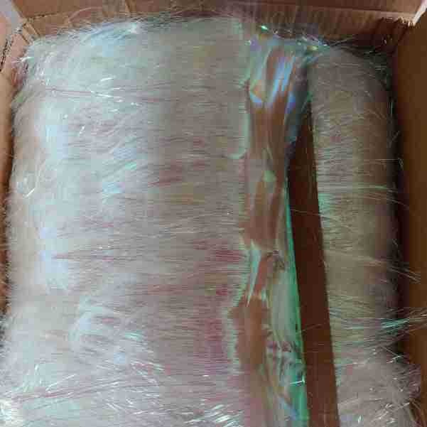 2股合并起来的金丝股线银丝捻股线深玫瑰镭射闪丝线淡紫彩虹条