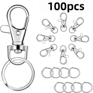 100PCS���D耳׿��\�Ͻ���K����耳�Ȧ DIY�ֹ����Ƥ��������