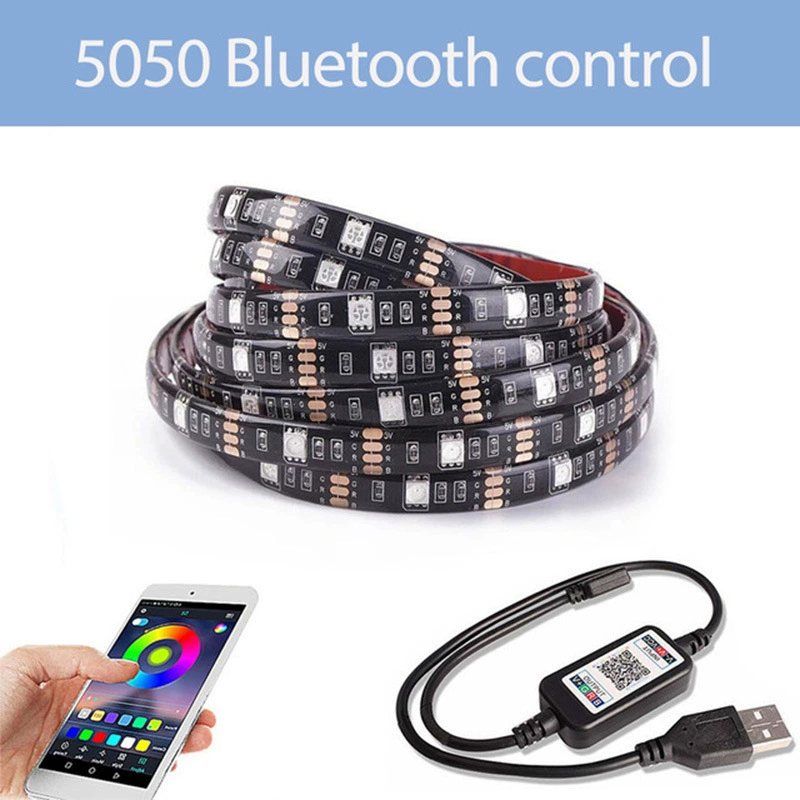 Светодиодная световая лента (ANMIZHAOM) 5V, светодиоды 5050/2835, водонепроницаемая и неводонепроницаемая, длина 0.5–10 м