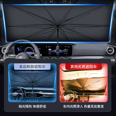 umbrella type sunshade in small: Sun shade