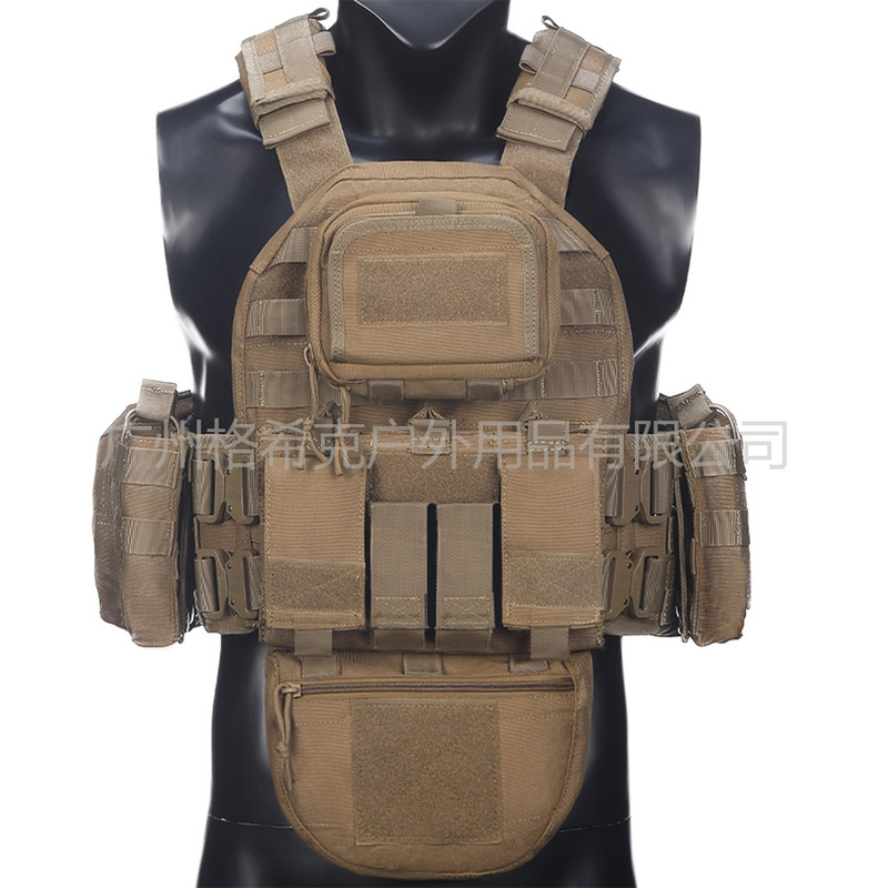 Multifunctional Outdoor Sports Gear Hunting Vest with Adjustable Shoulder Straps and Waistband, Made of Wear-Resistant Fabric