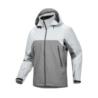 秋冬防水透气轻量全压胶冲锋衣登山服外套拼色三门厂8000mm防水