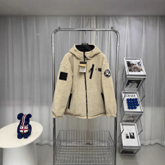 Beijia 暖かい両面カップル男性と女性の同じスタイルメンズスタンドカラーラムウールジャケット刺繍ロゴ FN54 ドロップシッピング