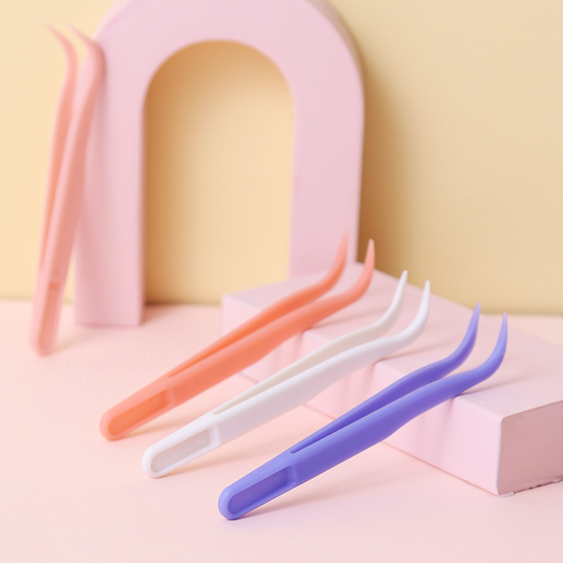 Pinzas de manicura de doble cabeza multifuncional con silicona pinzas de cabeza recta herramientas de manicura de aleación herramientas de abrazadera especial para manicuristas