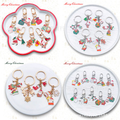 新型KC金/白Kクリスマス油漫画かわいいキーホルダー創意個性クリスマスアクセサリーキーホルダーアクセサリー