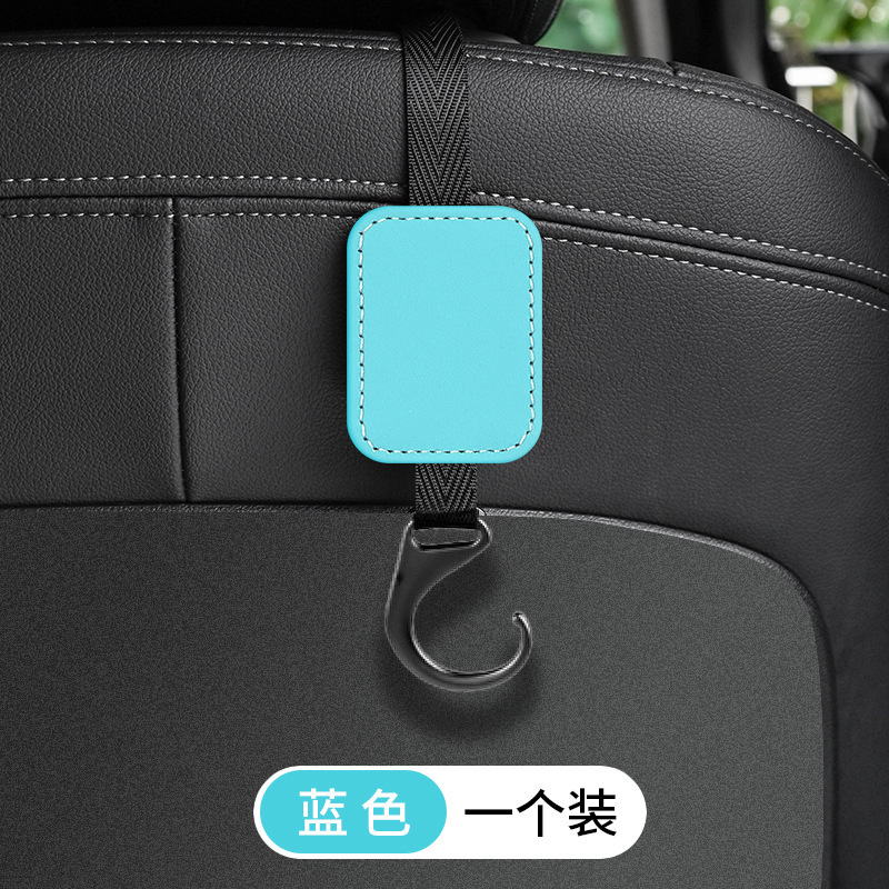 Gancho de coche, gancho de almacenamiento en la parte posterior del asiento de flip en el coche, colgante trasero multifuncional para coche, accesorios interiores del asiento