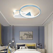 主卧室燈溫馨浪漫LED吸頂燈圓形簡約2022年新款兒童房間吸頂燈具