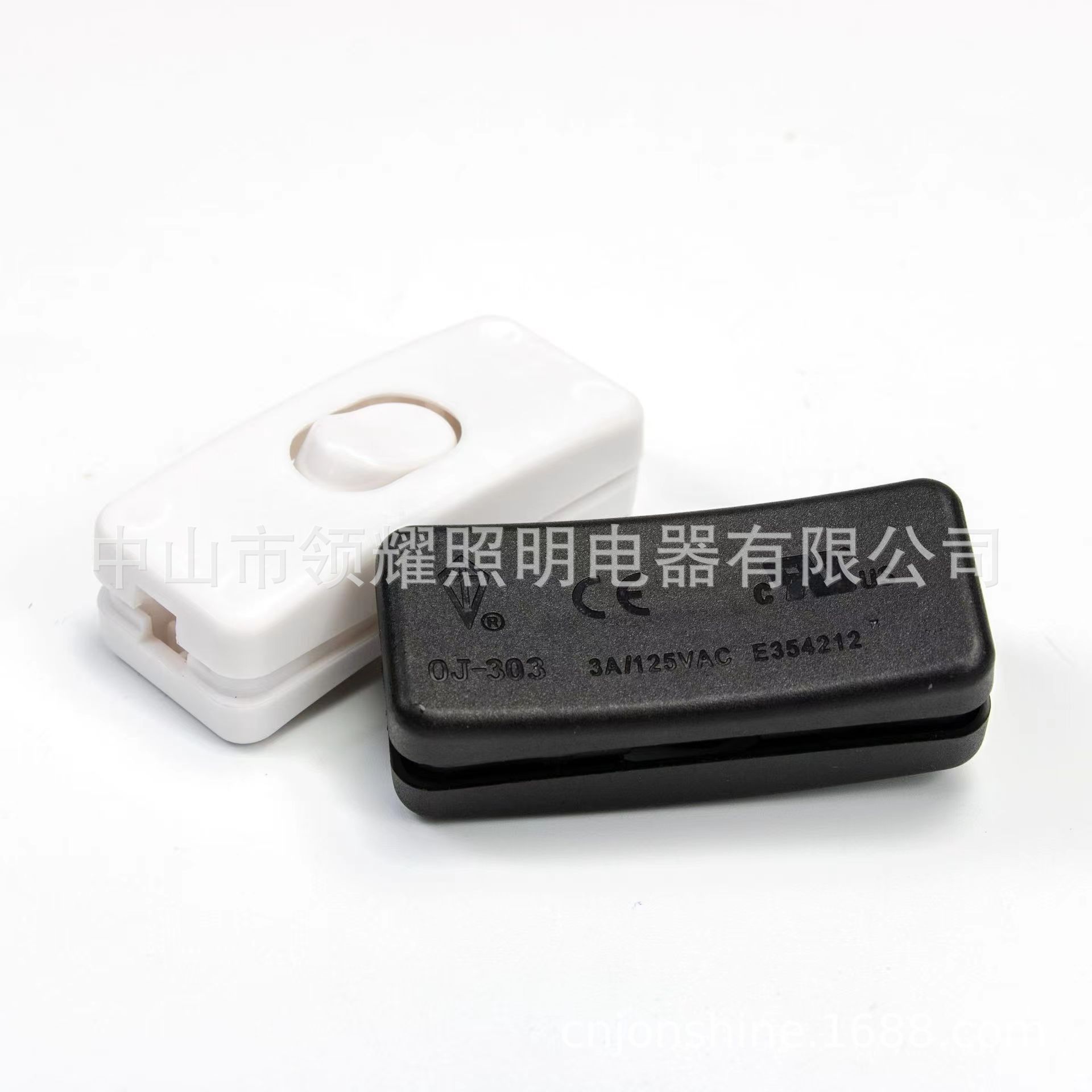 美规18#20#SPT-1 SPT-2电线用303开关 线上按键中途档位开关