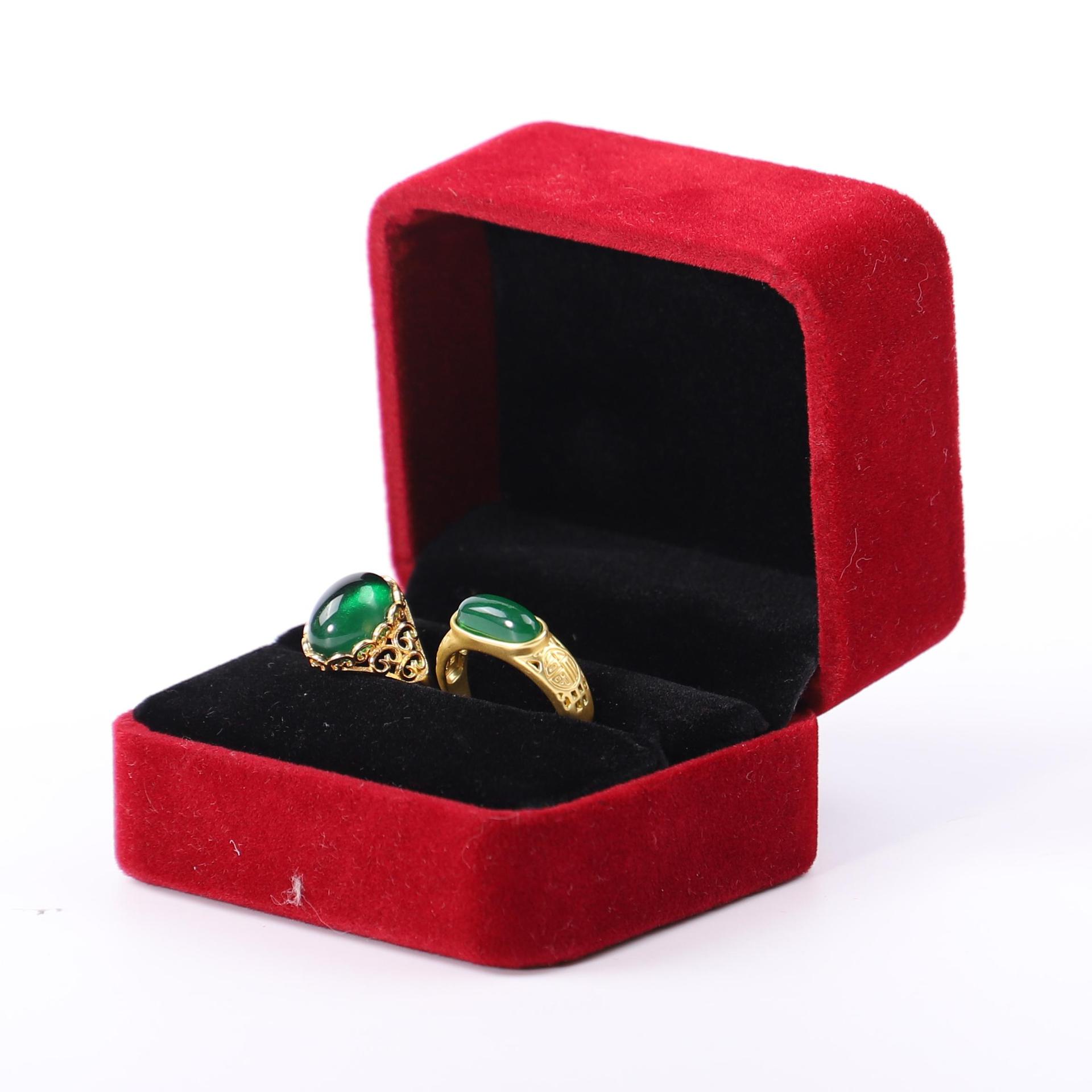 Fuente fábrica venta directa franela joyería caja de embalaje collar pendientes caja de anillo pulsera colgante caja de cadena de mano al por mayor