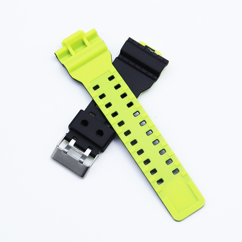Correa de reloj de oro de Europa Occidental GA110 / 100 / 140 / 700 / 400 bicolor G-Shock correa de silicona de oro negro