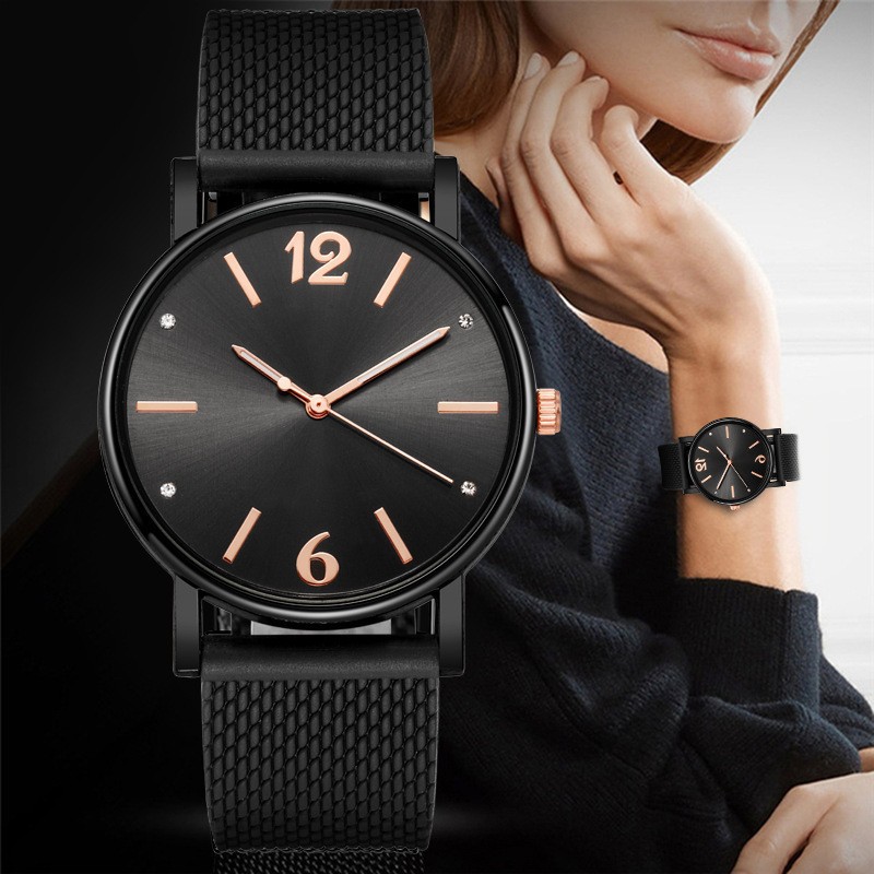 Reloj para mujer, cinta coreana, revista de moda simple, temperamento de tendencia, estilo ins, reloj de mujer de estudiante de cuarzo simple