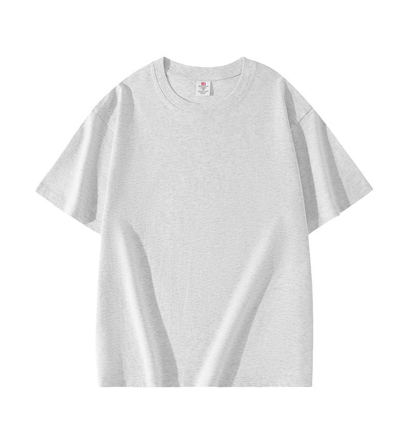 220g de peso pesado, ropa de trabajo de grupo sin deformación, camisa cultural, camisa publicitaria, camiseta personalizada de algodón de manga corta, logotipo impreso