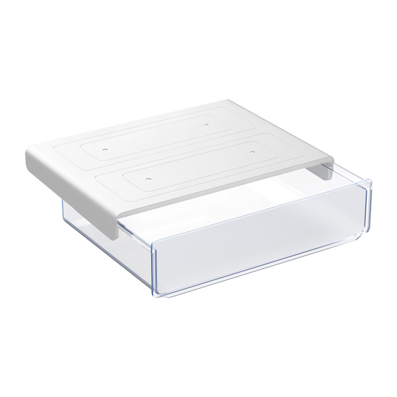 文房具オフィスデスク防塵穴あけ不要引き出し式子供用整理収納収納ボックス（机下収納ボックス）