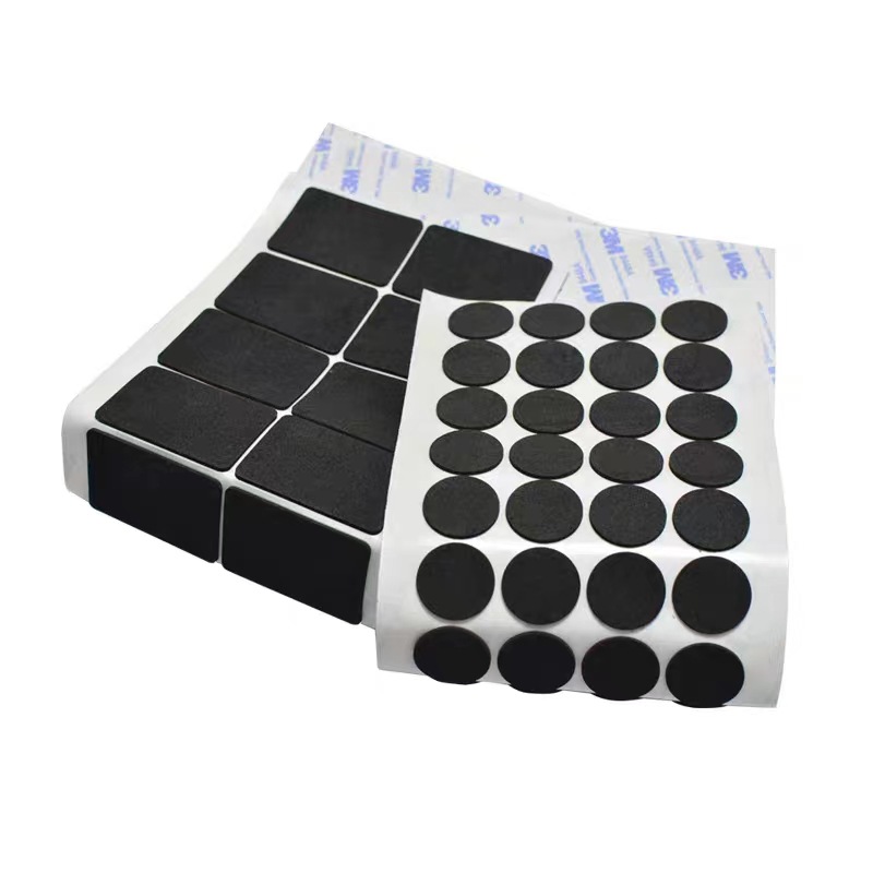 Almohadillas autoadhesivas de EVA para bases de electrodomésticos, antideslizantes, reductoras de ruido, amortiguadoras, almohadillas de esponja de espuma negra, gruesas y duraderas.