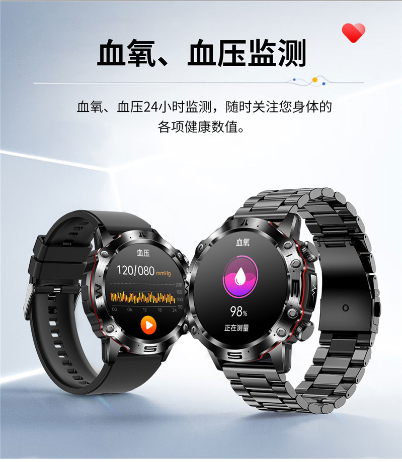2024 Cross-border New ET482 smartwatch AMOLDE high-definition non-invasive blood glucose, body temperature and blood pressure Outdoor Sports undefined