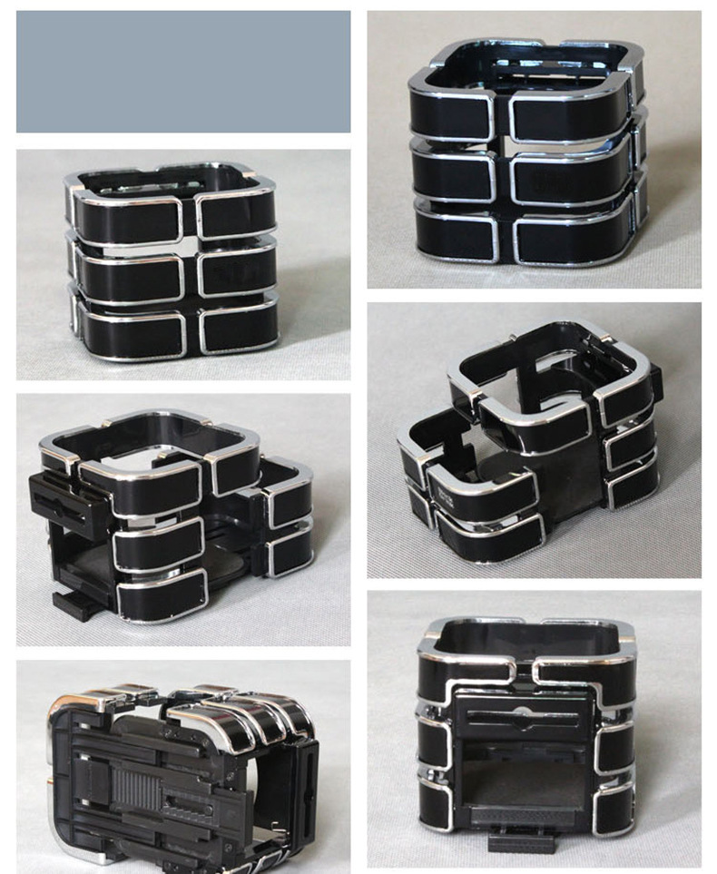 In-car drink holder, car cup holder, car phone holder, car electroplated storage rack, new Rubik's cube telescopic cup holder