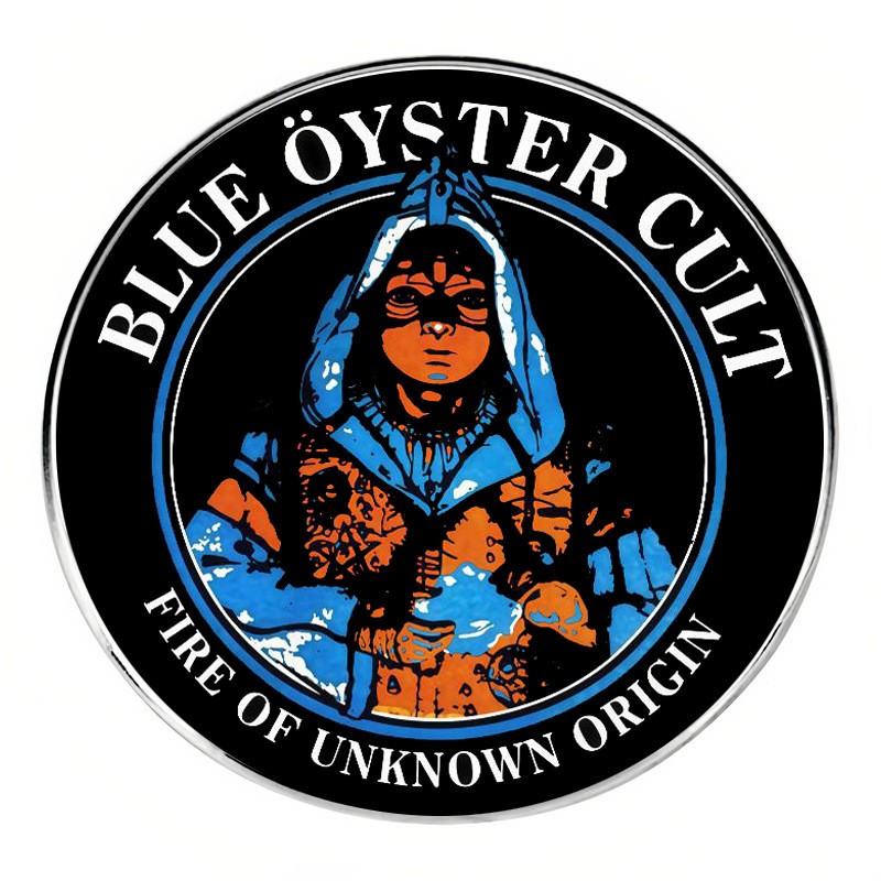 Blue Oyster Band Brooch Unknown Origin Fire Pin Badge Metal Alloy Badge Accessories Jewelry