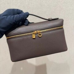 顶级原厂皮LP19饭盒包进口牛皮GiGi同款盒子包单肩手提斜挎化妆包