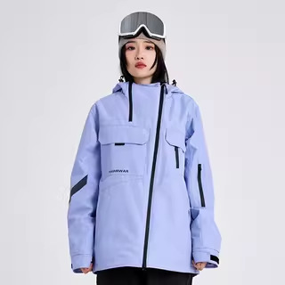 2025 New Solid Color Ski Jacket for Women, Windproof, Waterproof, Warm, Cold-Resistant, Thickened, Suitable for Snowboarding and Skiing, Men's Model 551