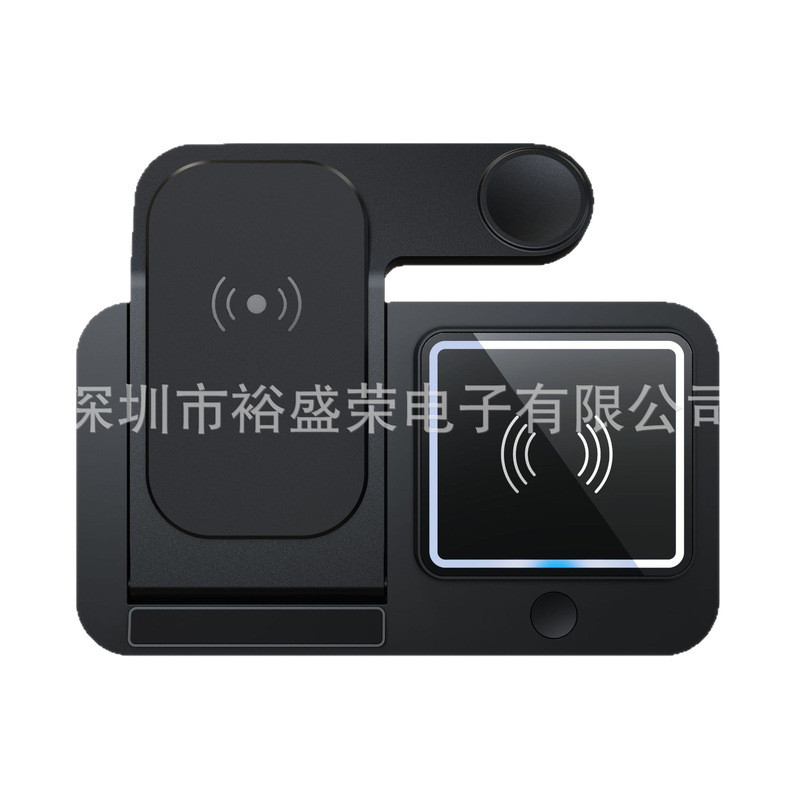 W21 4-in-1 ワイヤレス充電器 15W 急速充電 調節可能なナイトライト 折りたたみスタンド 時計 ヘッドセット 携帯電話 ワイヤレス充電器|undefined