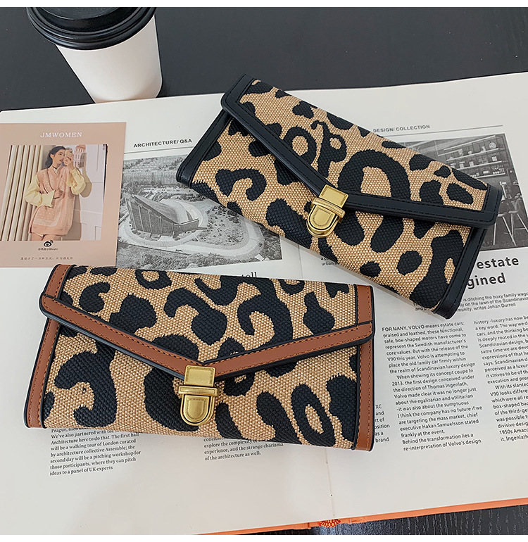 2021 wallet long buckle trifold leather bag Korean version of multicard clutch walletpicture5