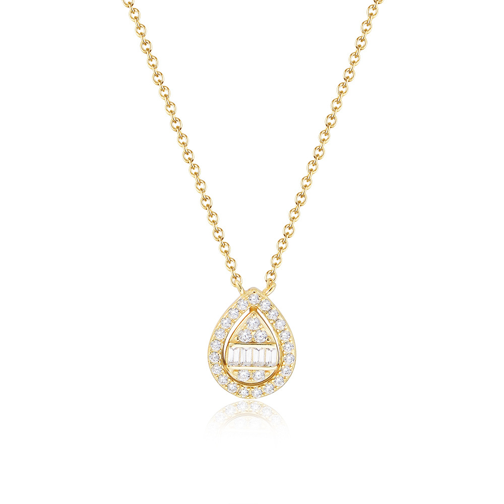 Joyas transfronterizas S925 Collar de plata Mujer Todo-fósforo Diseño de nicho Lujo ligero Alta sensación Collar de clavícula Personalización del collar