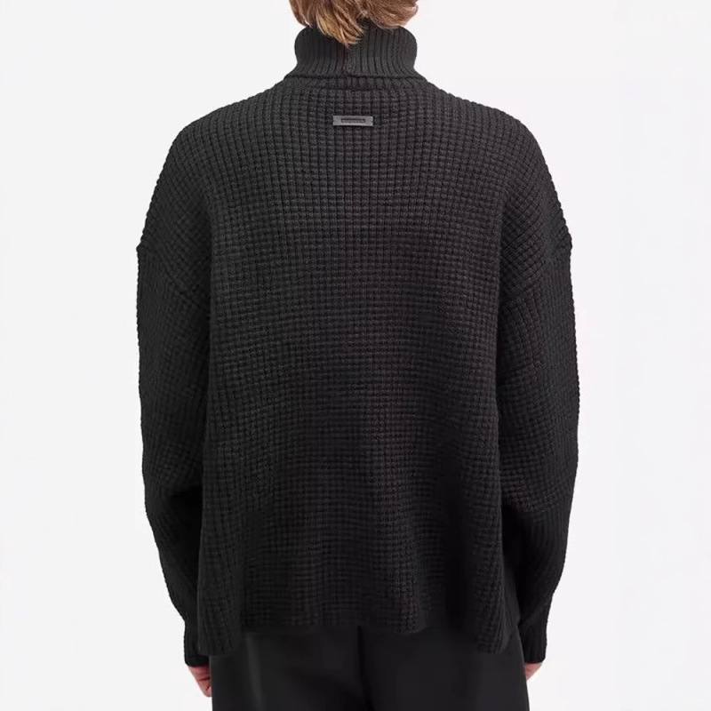 Fog Essentials Hhh High Street Pineapple Pattern Knitted Sweater Autumn Winter Unisex Turtleneck Sweater Trend Fog Essentials Hhh High Street Pineapple Pattern Knitted Sweater Autumn Winter Unisex Turtleneck Sweater Trend