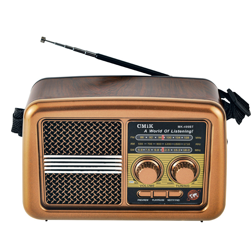 Comercio exterior transfronterizo mayorista retro radio multifuncional FM portátil antiguo altavoz bluetooth tarjeta USB broadcast