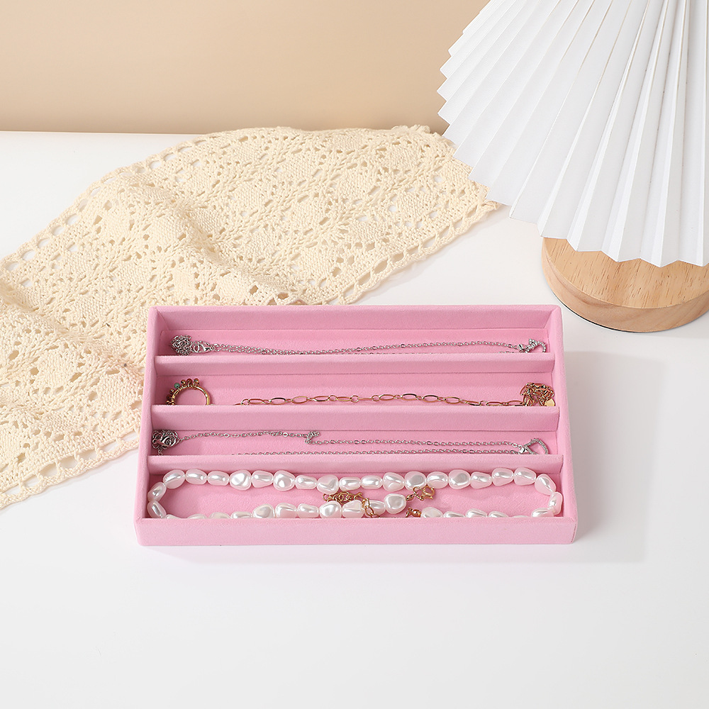 Contador cajón cascada bandeja de joyería almacenamiento para ver paleta pendientes pendientes anillos collares joyería caja de almacenamiento al por mayor