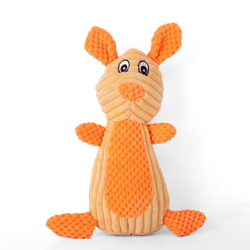 Suministro directo de fábrica nuevos juguetes de peluche para mascotas resistentes a la rotura resistente a la mordedura de sonido serie de animales de peluche juguetes para perros al por mayor