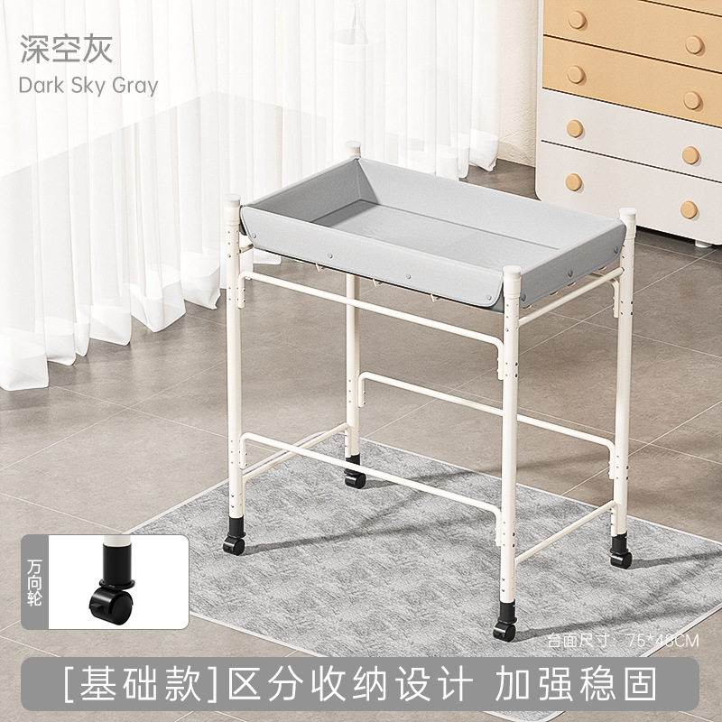 Baño para bebés mesa de cuidado de pañales suministros para recién nacidos mesa de cambio de pañales para bebés estante multifuncional para baño para bebés