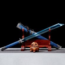 龙泉市刀剑高锰钢烤蓝影视锦衣卫双手康熙战刀绣春刀唐横刀未开刃