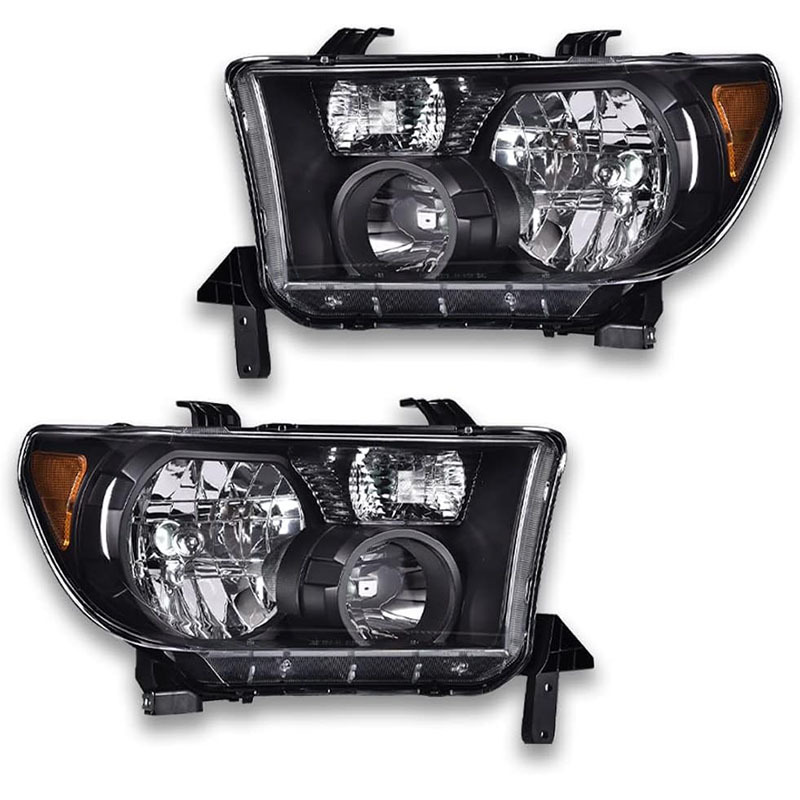 Es aplicable a 2007 - 2013 Toyota Tundra, faro americano, semieconjunto original del vehículo Tantu, modelo negro