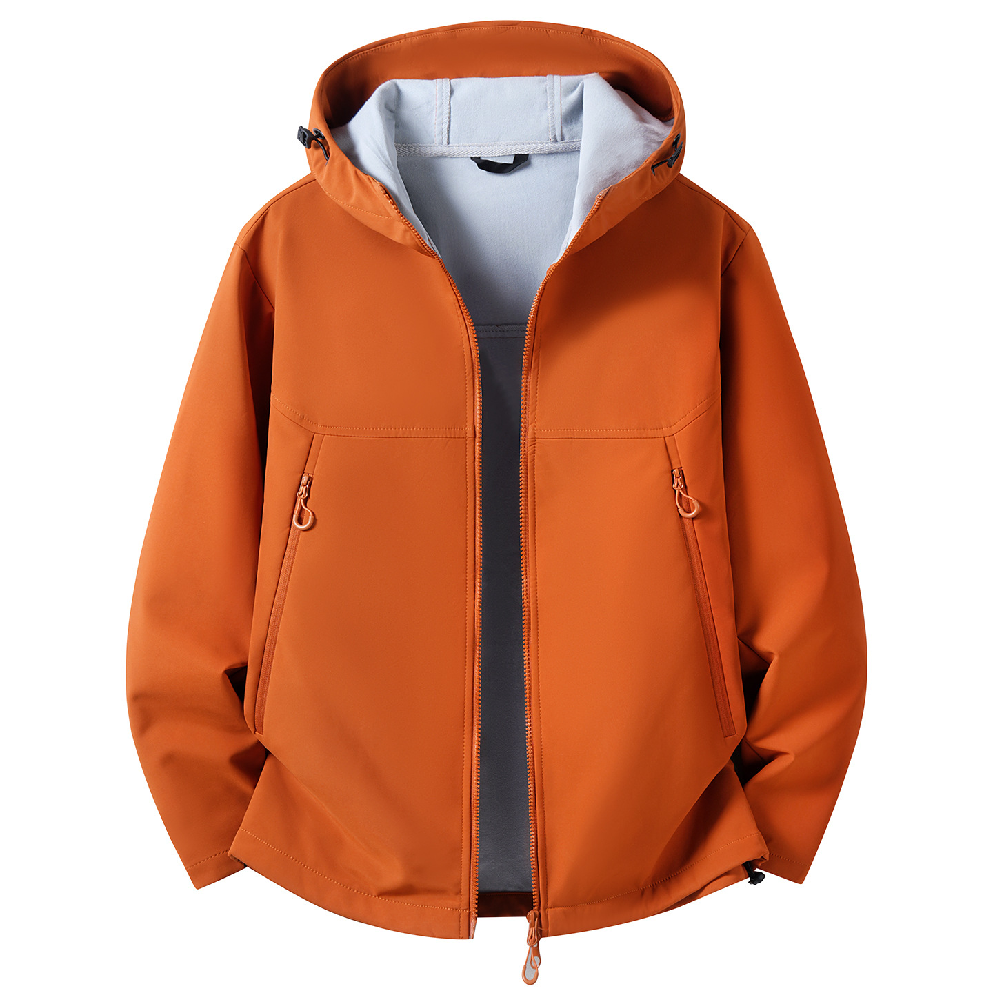 Cross-border 2026 new couple's windproof and waterproof outdoor hooded mountaineering jacket, suitable for young men and women in spring and autumn