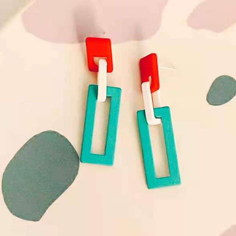 Summer cute fashionable universal small design acrylic earrings