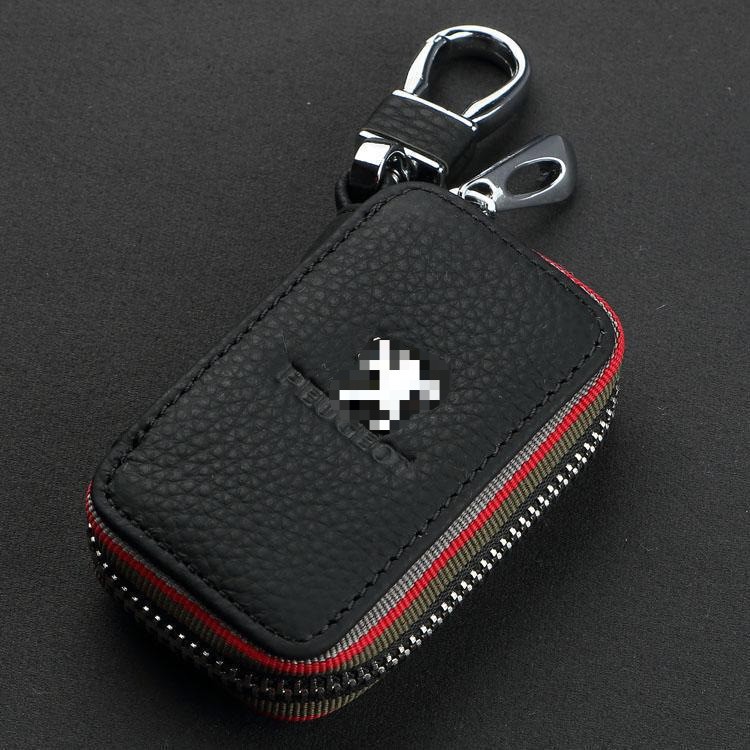 Factory direct car key bag fashion litchi pattern key bag car supplies key bag