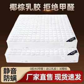 弹簧床垫超厚乳胶床垫两用椰棕硬垫环保独立弹簧床垫10cm厚超舒适