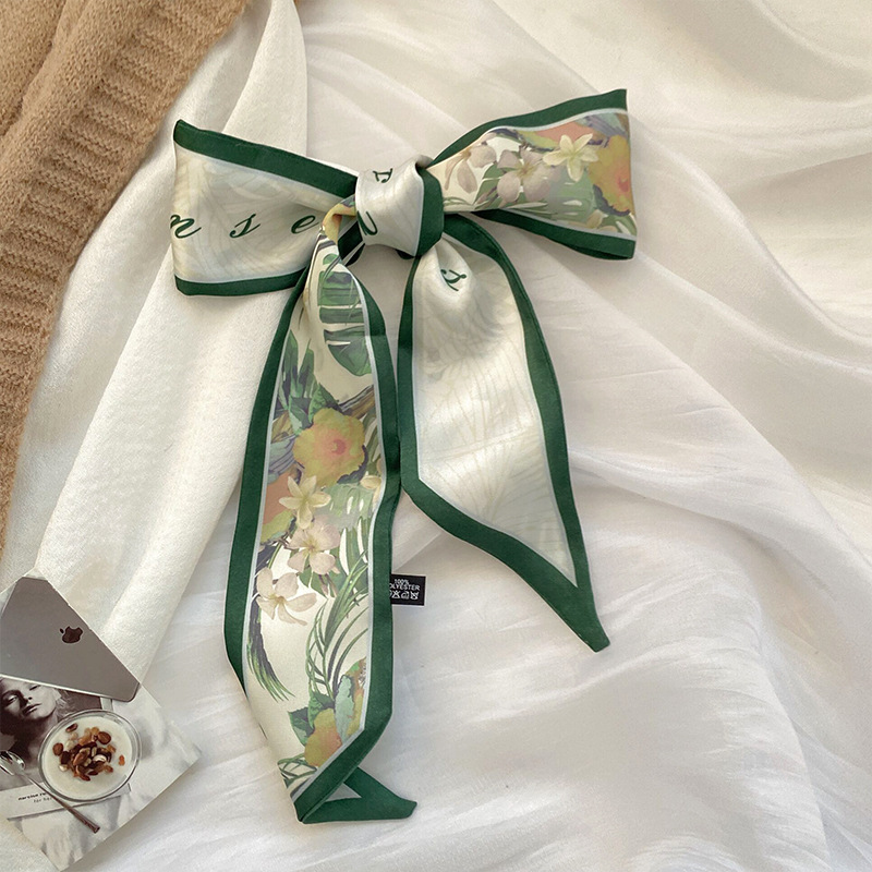 Flores de borde verde