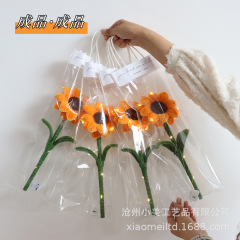 教師の日のギフト、ねじり棒DIY手作り完成品、ひまわり、太陽の花、大学受験や卒業の贈り物に最適