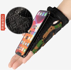 Half-finger gloves for men, slip-resistant, wear-resistant, breathable, suitable for military enthusiasts and tactical sports.