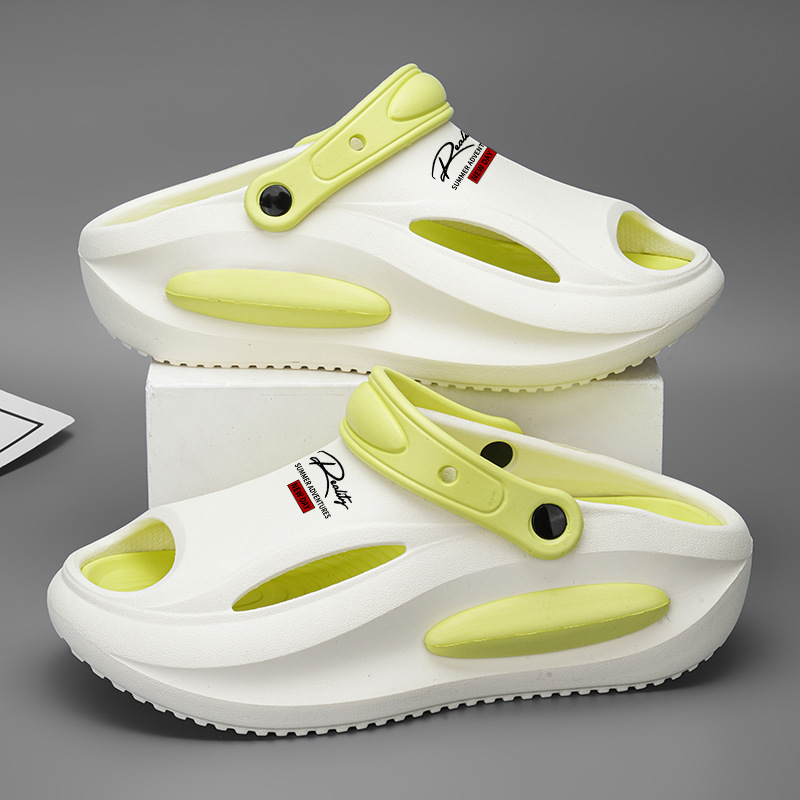 Pareja sandalias verano nuevo estilo un zapato dos zapatos de conducción casuales antideslizantes exteriores sandalias y zapatillas EVA para hombres y mujeres