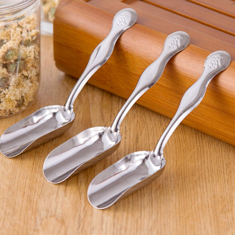 Нержавеющая сталь простая маленькая чайная ложка чайные аксессуары чайная Лопата кофейный порошок Лопата чайная ложка оптовая продажа с фабрики