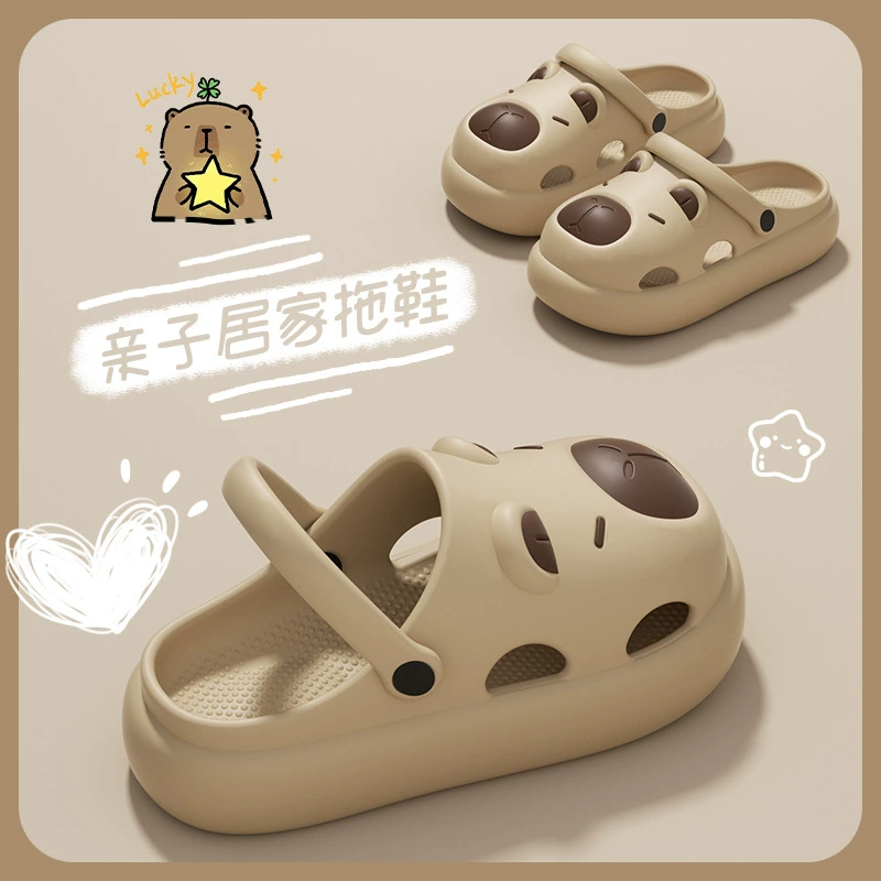 Женские летние пляжные шлепанцы Kapibala Croc 2025 года, новые, для пар, с мягкой амортизацией и нескользящей подошвой из ЭВА для мужчин.