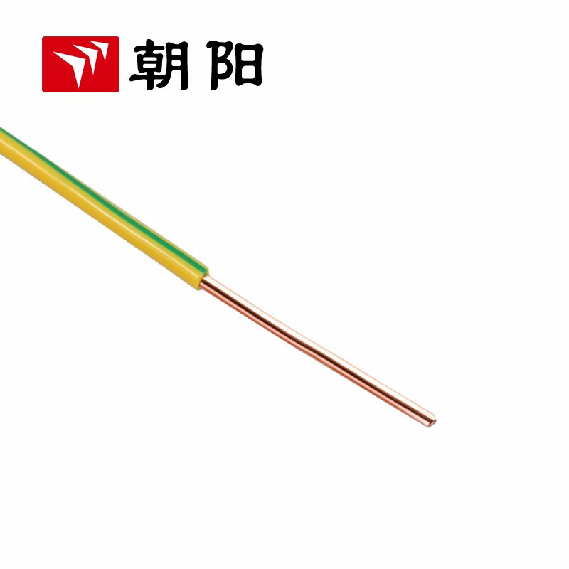 Chaoyang cable ZB-BV 4 cuadrados cable ignífugo estándar nacional cable de núcleo único cable de aire acondicionado de cobre de 100 metros bicolor image 2