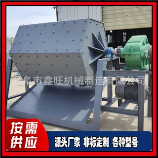 鑫旺 钢厂金属废铁除锈研磨机 钢渣除锈抛光机 六角滚筒研磨设备