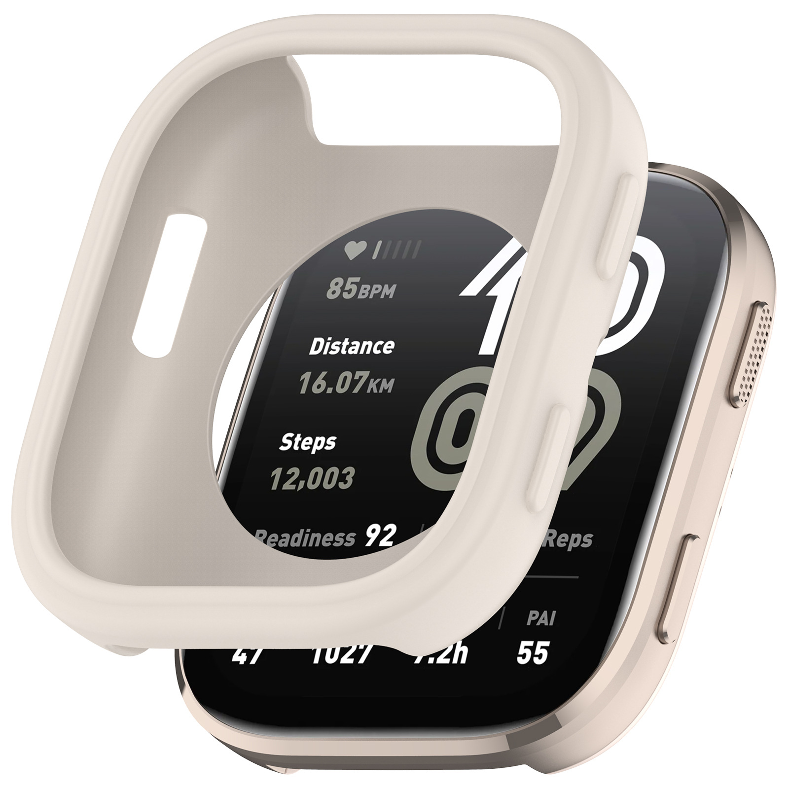 Qingfeng is suitable for Amazfit Huami Bip6 silicone strap + protective case, jump my Huami A2435 strap case 5